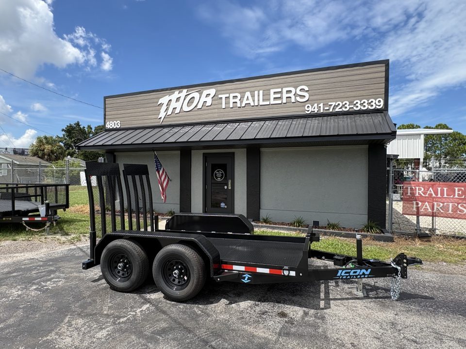 New 2026 Icon Trailers 6'2" X 10' TA 10K SCISSOR LIFT Equipment Trailer