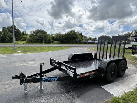 New 2026 Icon Trailers 6'2" X 10' TA 10K SCISSOR LIFT Equipment Trailer