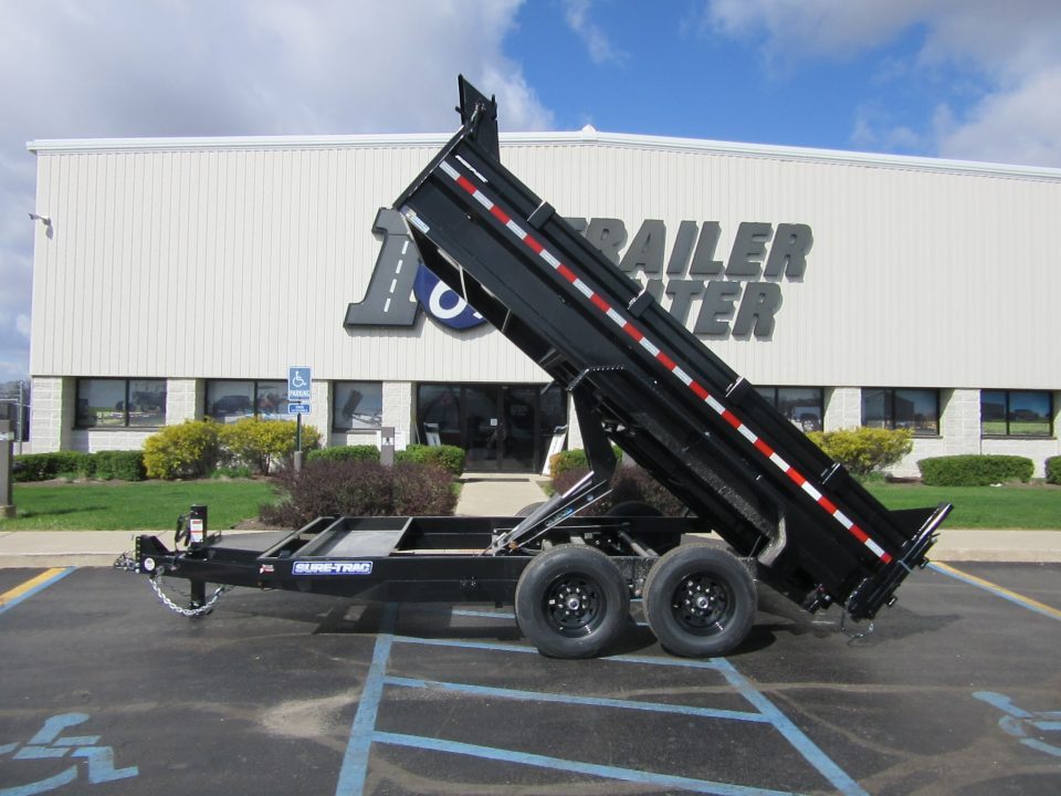 New 2027 Sure-Trac 7 x 14 ST-HTDU8214-140 Telescopic Dump Trailer 14K