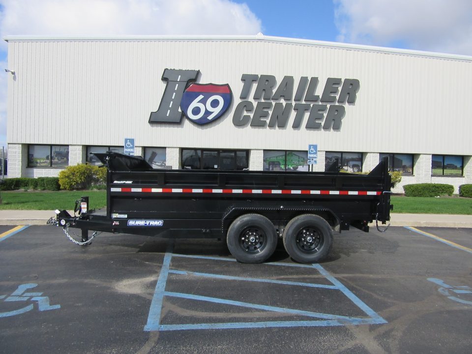 New 2027 Sure-Trac 7 x 14 ST-HTDU8214-140 Telescopic Dump Trailer 14K