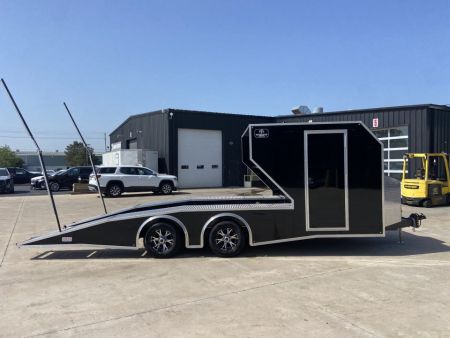New Dirt late model Rampover Newton Custom Trailer