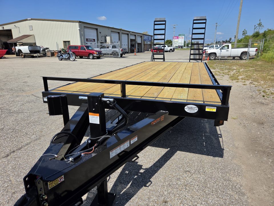 New 2027 Quality Steel and Aluminum 102" x 24' 14K Flatbed Deckover Trailer #272576 Deckover Trailer