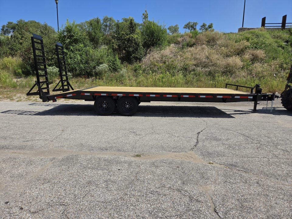 New 2027 Quality Steel and Aluminum 102" x 24' 14K Flatbed Deckover Trailer #272576 Deckover Trailer