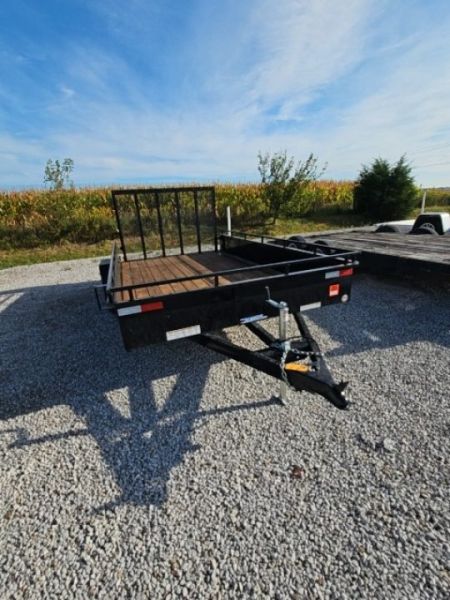 Used 2023 Sure-Trac 7x12 Tube Top Steel High Side Utility Trailer