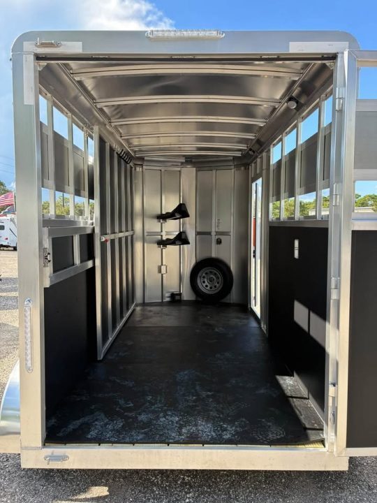 New 2026 Shadow 2 Horse Blue Bumperpull Slant Trailer / Livestock Trailer with Removable Dividers and Tack Room Horse Trailer
