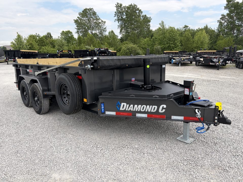 New 2027 Diamond C Trailers LPT207L14X82 (82" X 14') 15.5K Telescopic Dump Trailer
