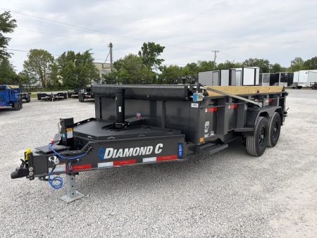 New 2027 Diamond C Trailers LPT207L14X82 (82  X 14') 15.5K Telescopic Dump Trailer