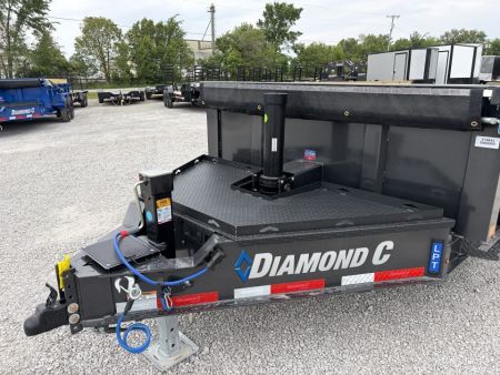 New 2027 Diamond C Trailers LPT207L14X82 (82" X 14') 15.5K Telescopic Dump Trailer