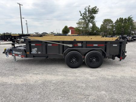 New 2027 Diamond C Trailers LPT207L14X82 (82" X 14') 15.5K Telescopic Dump Trailer