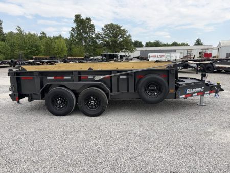 New 2027 Diamond C Trailers LPT207L14X82 (82" X 14') 15.5K Telescopic Dump Trailer
