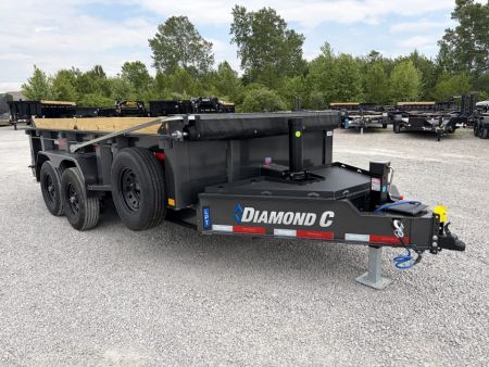 New 2027 Diamond C Trailers LPT207L14X82 (82" X 14') 15.5K Telescopic Dump Trailer