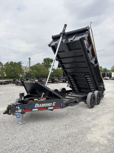 New 2027 Diamond C Trailers LPT207L14X82 (82" X 14') 15.5K Telescopic Dump Trailer