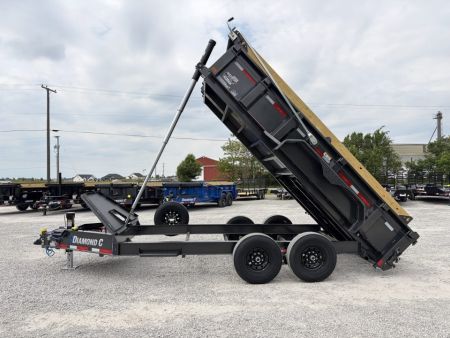 New 2027 Diamond C Trailers LPT207L14X82 (82" X 14') 15.5K Telescopic Dump Trailer