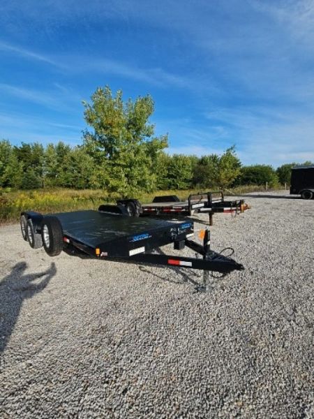 Used 2021 SURE-TRAC 82 x 20 (16+4) 10K Steel Deck Car Hauler