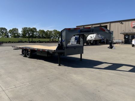 New 2027 Diamond C 102 X 24 DET210 Gooseneck Deckover Tilt Trailer
