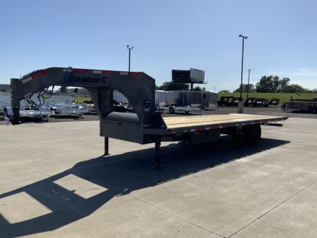 New 2027 Diamond C 102 X 24 DET210 Gooseneck Deckover Tilt Trailer