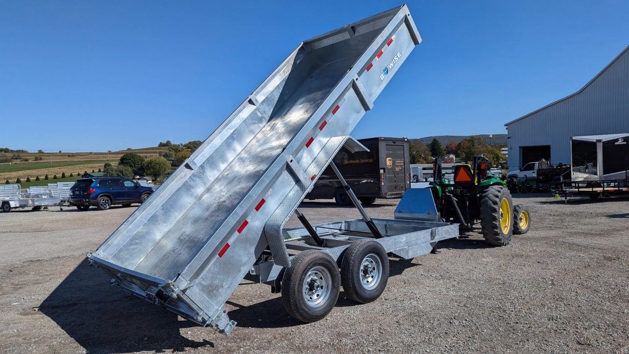 New 2027 BWise 6'9" x 16 Lo Pro GALVANIZED Equipment Dump