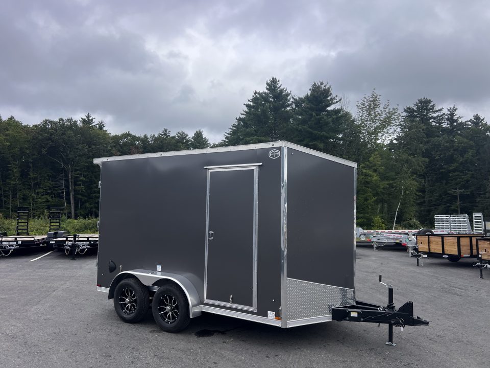 New 2027 US Cargo 7x12 + 2ft V nose/ I beam frame/ 7' interior/ Polycore / Barn Door - 7000GVW