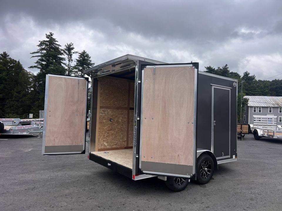 New 2027 US Cargo 7x12 + 2ft V nose/ I beam frame/ 7' interior/ Polycore / Barn Door - 7000GVW