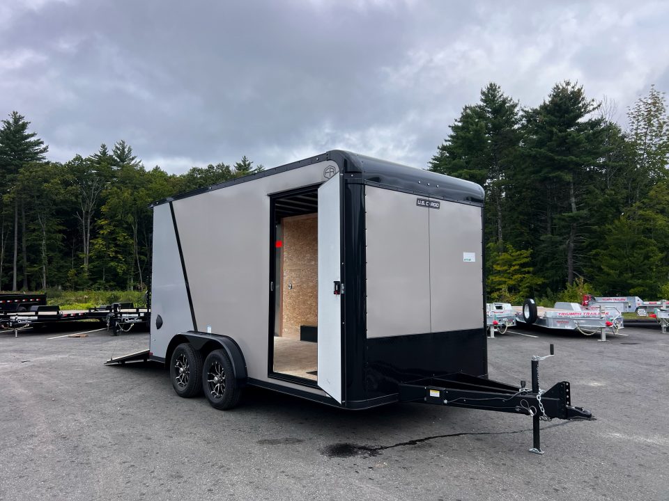 New 2027 US Cargo 7.5X14 Flat Front w/ Cast Corners - Polycore / I-Beam Frame / 7' interior - 7000GVW