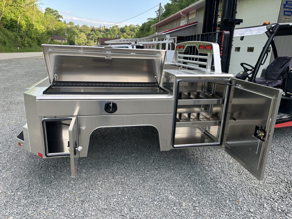 New Martin Truck Bodies Aluminum Gooseneck Service Body DRW 8' SMOOTH APPEARANCE