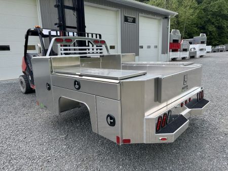 New Martin Truck Bodies Aluminum Gooseneck Service Body DRW 8' SMOOTH APPEARANCE