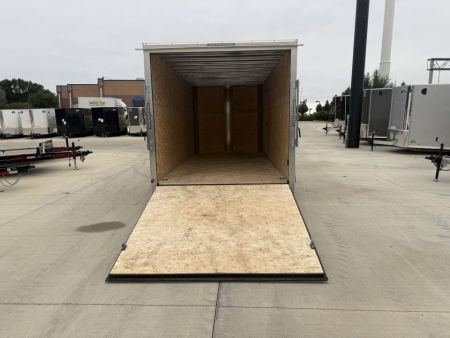 New LIGHT Hail New 2027 Bighorn R&M 7x16 + 2’V Nose SUPERIOR QUALITY Rear Ramp Enclosed Cargo Trailer
