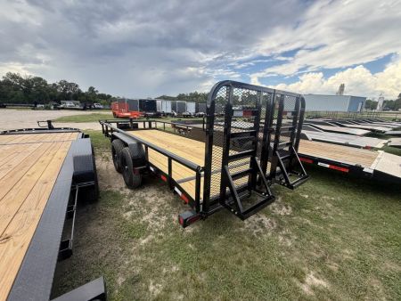 New 2027 PJ Trailers P8 83 X 20 TA PIPETOP Utility Trailer
