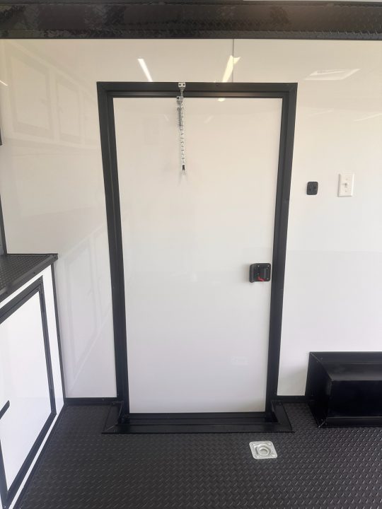 New 2027 8.5x16 Race Trailer-5200lb Torsion- Finished interior- White poly - Car / Racing Trailer