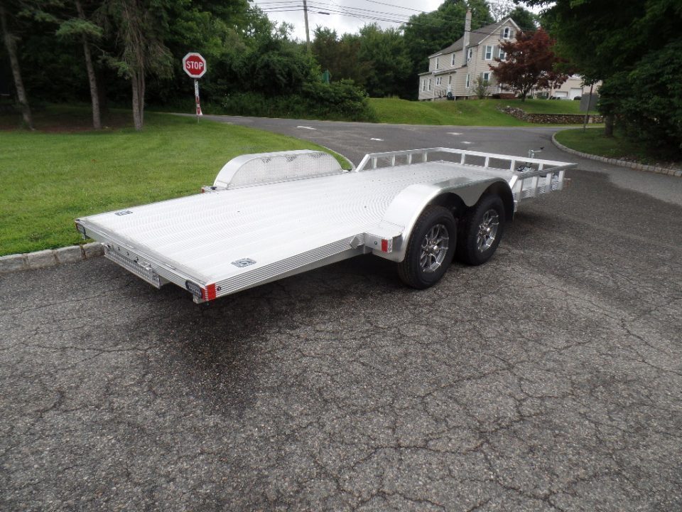 New 2026 ALCOM ALCOM / Aluminum 1,400 lbs. Empty Weight ! Open Car Trailer , $8,295 without stone guard. , $9,495 as shown. ID# 148926 Car Hauler