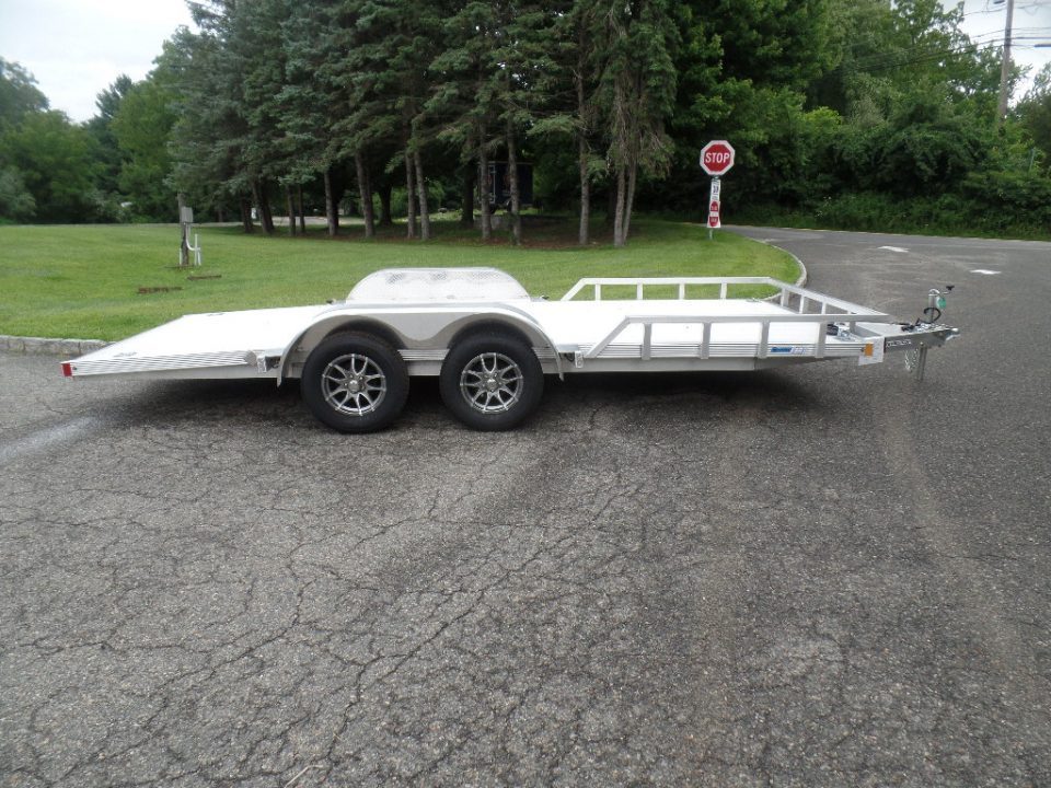 New 2026 ALCOM ALCOM / Aluminum 1,400 lbs. Empty Weight ! Open Car Trailer , $8,295 without stone guard. , $9,495 as shown. ID# 148926 Car Hauler