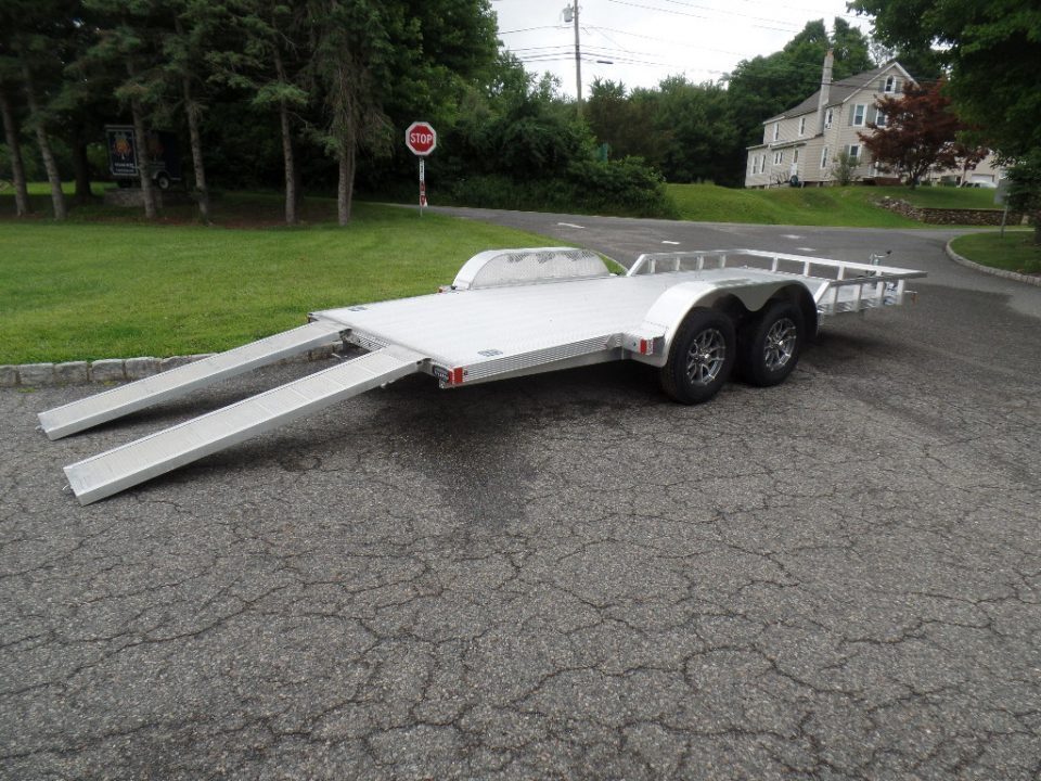 New 2026 ALCOM ALCOM / Aluminum 1,400 lbs. Empty Weight ! Open Car Trailer , $8,295 without stone guard. , $9,495 as shown. ID# 148926 Car Hauler