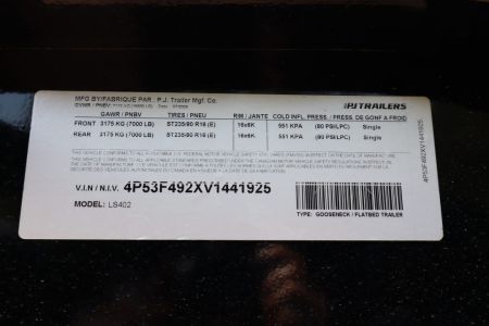New 2027 8.5X40 PJ Gooseneck Equipment Trailer