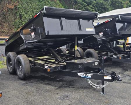 New 2027 Top Hat Trailers 5X10 Dump Trailer 7K GVWR