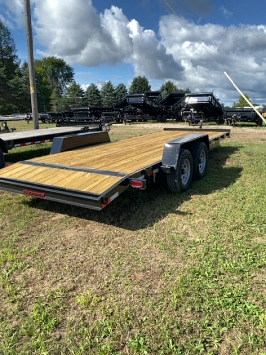 New 2027 AMO 83"X20' SKID 10K Equipment Trailer Equipment Trailer 2 BRK