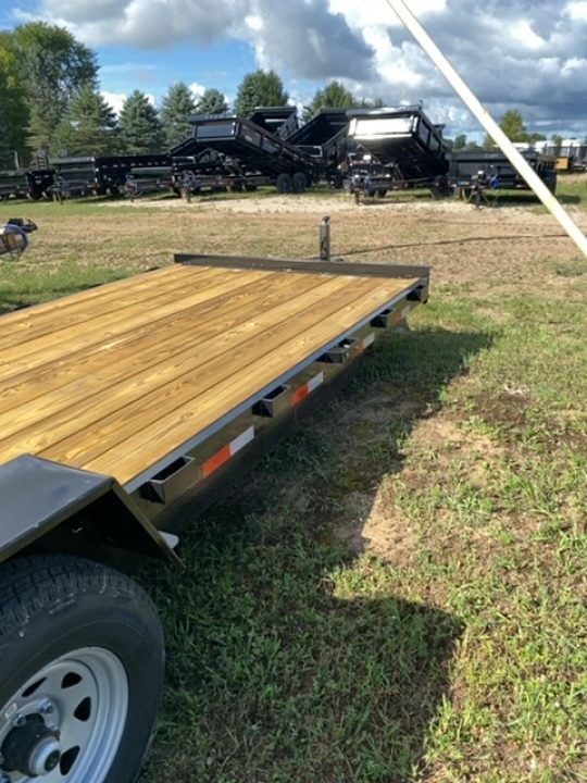New 2027 AMO 83"X20' SKID 10K Equipment Trailer Equipment Trailer 2 BRK