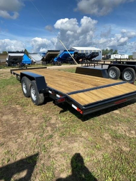 New 2027 AMO 83"X20' SKID 10K Equipment Trailer Equipment Trailer 2 BRK