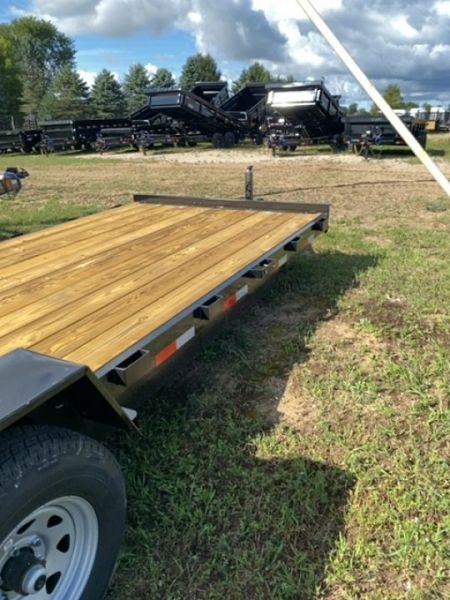 New 2027 AMO 83"X20' SKID 10K Equipment Trailer Equipment Trailer 2 BRK