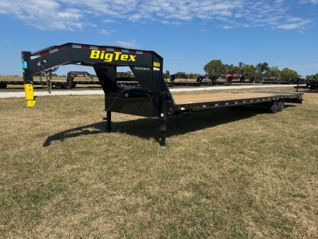 New 2027 Big Tex 102x40 Tandem 17.5K GN Flatbed w/ 5' Dove & Max Ramps