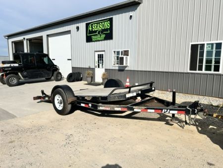 Used 2018 PJ Trailers 81"X13' SA HD GRAVITY TILT Equipment Trailer
