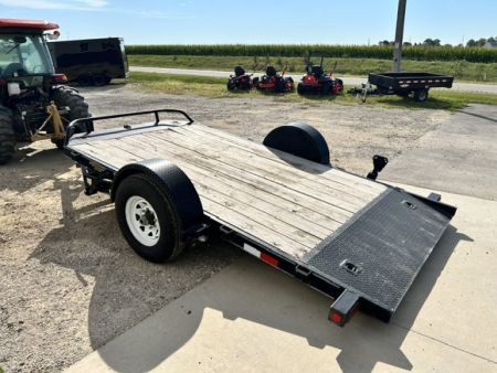 Used 2018 PJ Trailers 81"X13' SA HD GRAVITY TILT Equipment Trailer