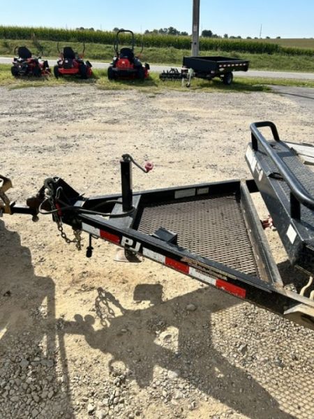 Used 2018 PJ Trailers 81"X13' SA HD GRAVITY TILT Equipment Trailer