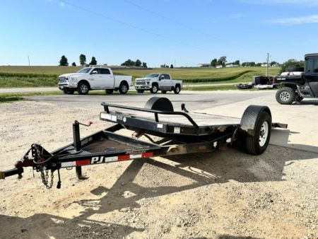 Used 2018 PJ Trailers 81"X13' SA HD GRAVITY TILT Equipment Trailer