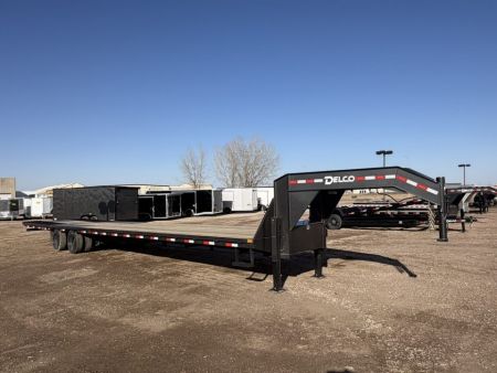 New 2026 Delco Trailers 40' Gooseck 34,500LB Deckover Trailer