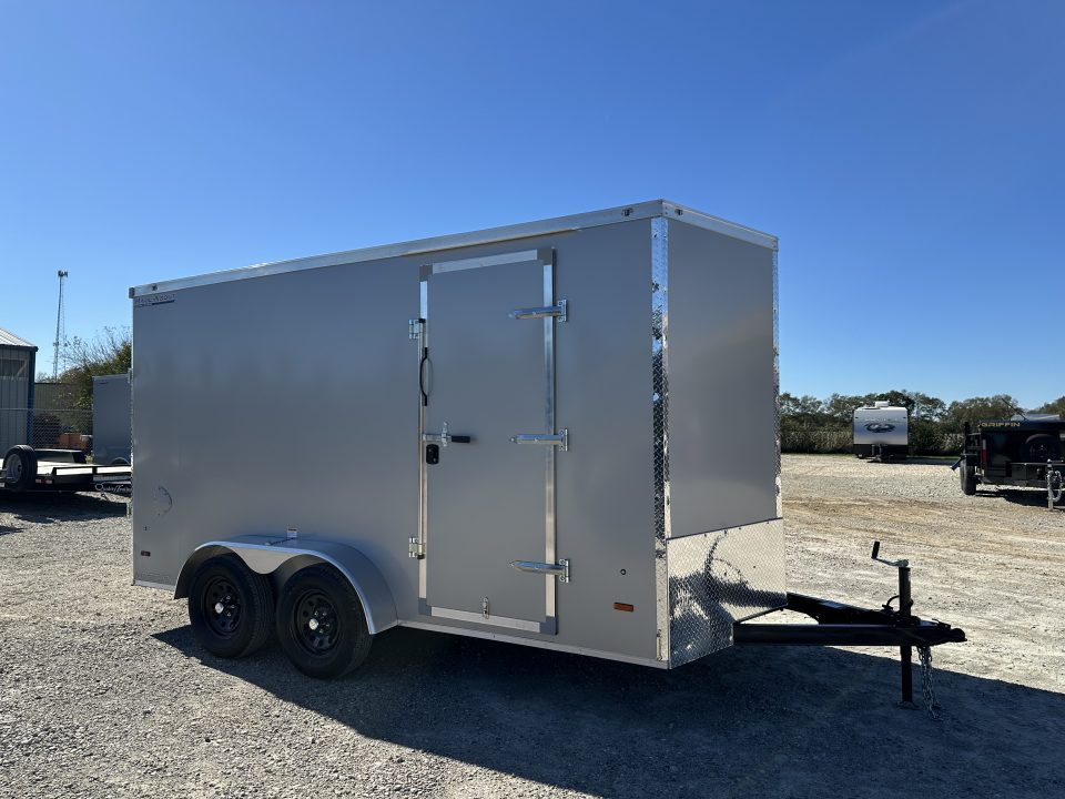 New 2027 HAUL-ABOUT 7x14 BOBCAT with 6" extra height, poly silver
