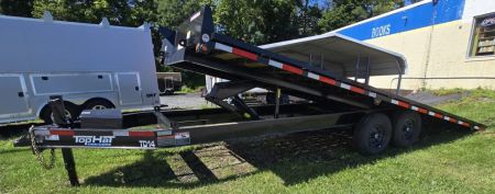 New 2026 Top Hat Trailers 22X102 Deckover Trailer 14K POWER TILT