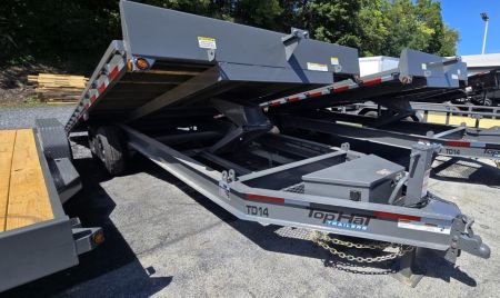 New 2026 Top Hat Trailers 22X102 Deckover Trailer 14K POWER TILT
