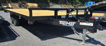 New 2027 Top Hat Trailers 8X18 Deckover Trailer 7K GVWR