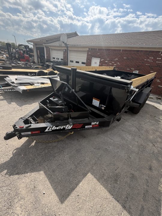 New 2027 LIBERTY LD14K83X14B8TS Dump Trailer 83X14 TA TELESCOPIC W/ 24" SIDES (GVW:15400) MIDNIGHT BLACK