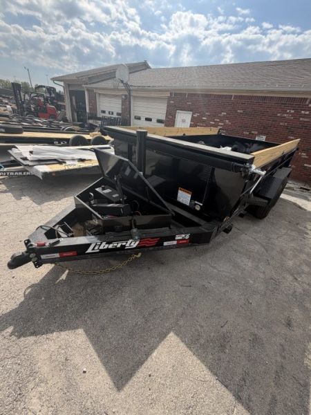New 2027 LIBERTY LD14K83X14B8TS Dump Trailer 83X14 TA TELESCOPIC W/ 24" SIDES (GVW:15400) MIDNIGHT BLACK